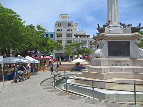 Colon Plaza in San Juan Puerto Rico